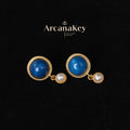 Vintage French-style earrings inspired by the Blue Danube