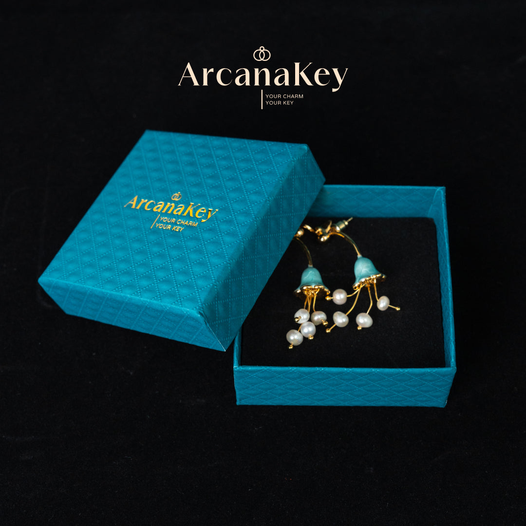 Elegant tassel earrings with floral design, soft and feminine, perfect for daily outfits